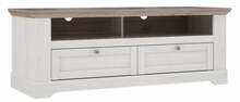 TV laud Forte Aletta TIQT121, 54 x 145.2 x 55 cm, valge/tamm
