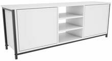 TV-laud Kalune Design Otis, 35.3 x 140 x 50.8 cm, valge/must