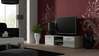 TV-alus Cama Meble Soho 140, 140 x 43 x 37 cm, tamm/pruun/valge