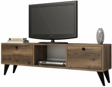 TV-alus Kalune Design Serenat, 138 x 29.5 x 42.6 cm, must/pähkel