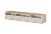 TV-alus Bogart Amilio, 200 cm, Cashmere / Oiled Oak / Light Oak handles, beež