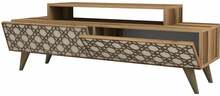 TV-laud Kalune Design City, 140 x 41.8 x 48.8 cm, pähkel/kreem