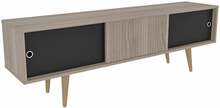 TV-alus Kalune Design Ecrin, 160 x 45 x 34,5 cm, tamm/must