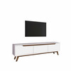 TV laud Kalune Design D1, 35 x 180 x 48.6 cm, valge/pruun