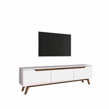 TV laud Kalune Design D1, 35 x 180 x 48.6 cm, valge/pruun