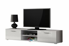 TV-alus Cama Meble Soho 180, 180 x 43 x 37 cm, valge läikiv