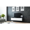 TV-alus Cama Meble VIGO 140, 30 x 140 x 40 cm, hall/valge läige