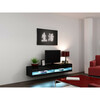 TV-alus Cama Meble Vigo New, 180 x 30 x 40 cm, must