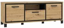 TV-alus Forte Trondheim, 41.5 x 158.4 x 58.9 cm, pruun/must
