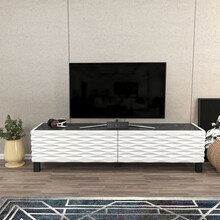 TV-alus Kalune Design Lerze, 149,2 x 35 x 38 cm, valge/must