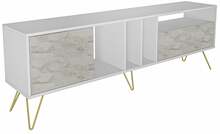 TV-alus Kalune Design Mistico, 180 x 35.5 x 58.7 cm, kuldne/valge/beež