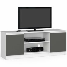 TV-laud Akord RTV K140, 40 x 140 x 55 cm, valge/grafiit