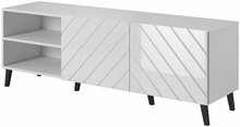 TV-alus Cama Meble Abeto, 150 x 42 x 52 cm, valge läikiv
