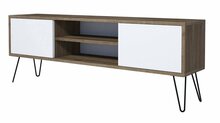 TV-alus Kalune Design Eva, 140 x 30 x 50 cm, valge/pähkel