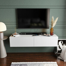 TV-alus Kalune Design Poling, 159.7 x 36.8 x 34.1 cm, valge