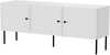 Cama RTV 3D telerialus PALAZZO BIS, 151 x 40 x 60 cm, valge matt