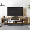 TV laud Kalune Design Asal, 149.4 x 35.2 x 40 cm, tamme/must