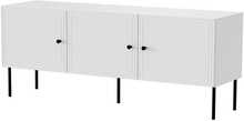 Cama RTV 3D telerialus PALAZZO BIS, 151 x 40 x 60 cm, valge matt