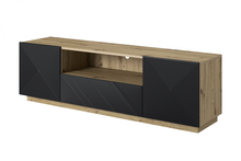 TV-alus Bogart Asha, 167 cm, must Artisan matt