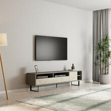 TV-alus Hanah Home Luga, 180 x 44,7 x 29,8 cm, hall, melamiinkattega puitlaastplaat