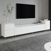 Telerialus Hanah Home Imaj - Marble, valge, 100 prots. melamiinkattega puitlaastplaat