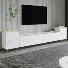 Telerialus Hanah Home Imaj - Marble, valge, 100 prots. melamiinkattega puitlaastplaat