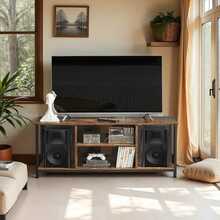 TV-kapp Vasagle, 120 x 40 x 50 cm, vintage pruun-must