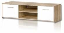 TV-alus Forte Quadro QDRT13, 53 x 136 x 39 cm, tamm/valge
