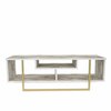 TV-laud Kalune Design Asal 120, 120 x 40.2 x 35.2 cm, pruun/kuldne/valge