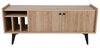 TV-alus Kalune Design Astana, 150 x 62 x 40 cm, tamm/must