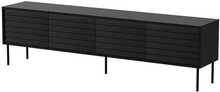 TV-alus Cama Meble Cortina 4D, 200 x 40 x 55 cm, must