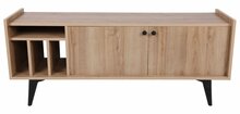 TV-alus Kalune Design Astana, 150 x 62 x 40 cm, tamm/must