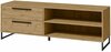 TV-laud ADRK Furniture Aria, 150 x 40 x 50.8 cm, tamm/must