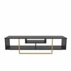 TV-alus Kalune Design Asal 150, 150 x 35,2 x 40 cm, must/kuldne