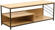 TV laud Home4You Dimitra, 120 x 40 x 45 cm, rustik, must