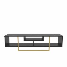 TV-alus Kalune Design Asal 150, 150 x 35,2 x 40 cm, must/kuldne