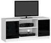 TV laud Akord RTV K120, 40 x 120 x 55 cm, valge/must