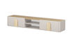 TV-alus Bogart Amilio, 220 cm, Cashmere / Oiled Oak / Light Oak handles, beež