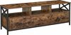 TV-alus Vasagle LTV301B01, 147 x 40 x 50 cm, industriaalne stiil, pruun/must