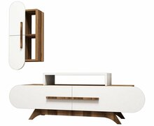Elutoa mööblikomplekt Kalune Design Rose S, valge/pähkel