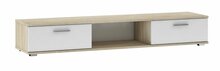 Televiisorikapp ADRK Sella, 40 x 176 x 28 cm, valge/pruunikas