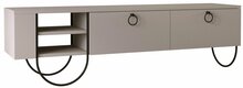 TV-alus Kalune Design Norfolk, 150 x 36 x 44 cm, must/beež