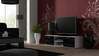 TV-alus Cama Meble Soho 140, 140 x 43 x 37 cm, valge/must