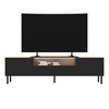 TV-laud Top E Shop Kama, 40 x 160 x 43 cm, tamm/must, must