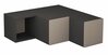 TV-laud Kalune Design Compact, 92 x 90 x 32 cm, antratsiit/helepruun