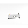 TV-laud Kalune Design Tugi, 150 x 40 x 50 cm, valge/must