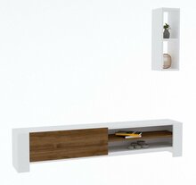 Sektsioon Kalune Design Naz, valge/pähkel