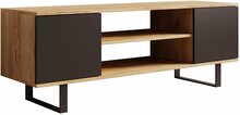 TV-alus ADRK Lofter Herringbone, 135 x 40 x 49 cm, tamm/must
