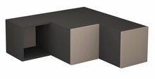TV-laud Kalune Design Compact, 92 x 90 x 32 cm, antratsiit/helepruun