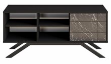 TV-alus Kalune Design North, 130 x 58.6 x 38.6 cm, must